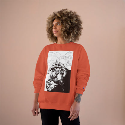 The Bat Comic Champion Sweatshirt - Cool Superhero Graphic Tee