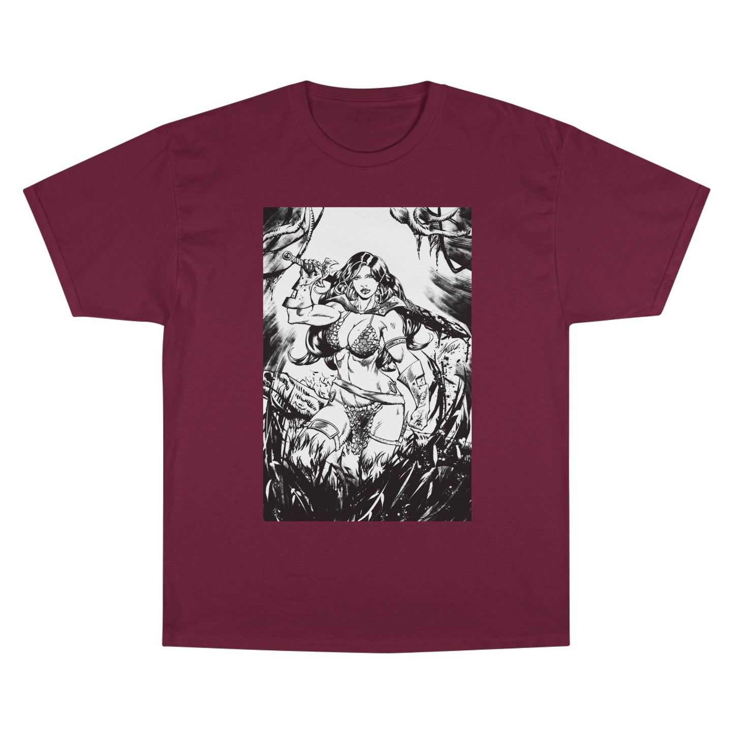 Red Sonja Sword & Sorcery Champion T-Shirt — Comic Fantasy Tee