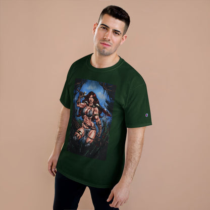 Red Sonja Sword & Sorcery Champion T-Shirt — Comic Fantasy Tee (Color)
