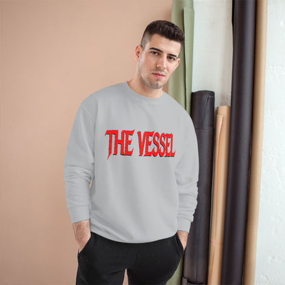 The Vessel Sweatshirt — Red Gothic Logo Crewneck