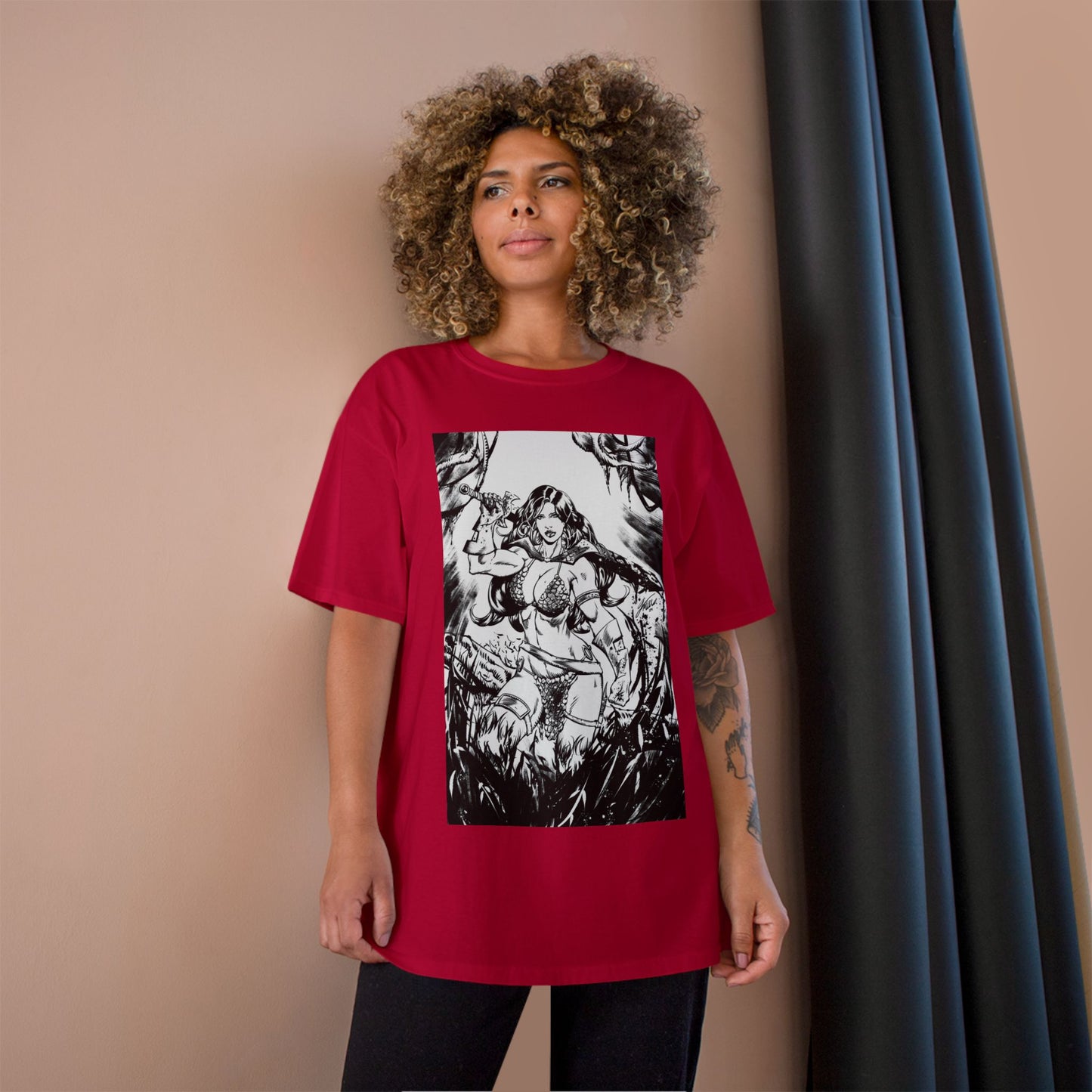 Red Sonja Sword & Sorcery Champion T-Shirt — Comic Fantasy Tee