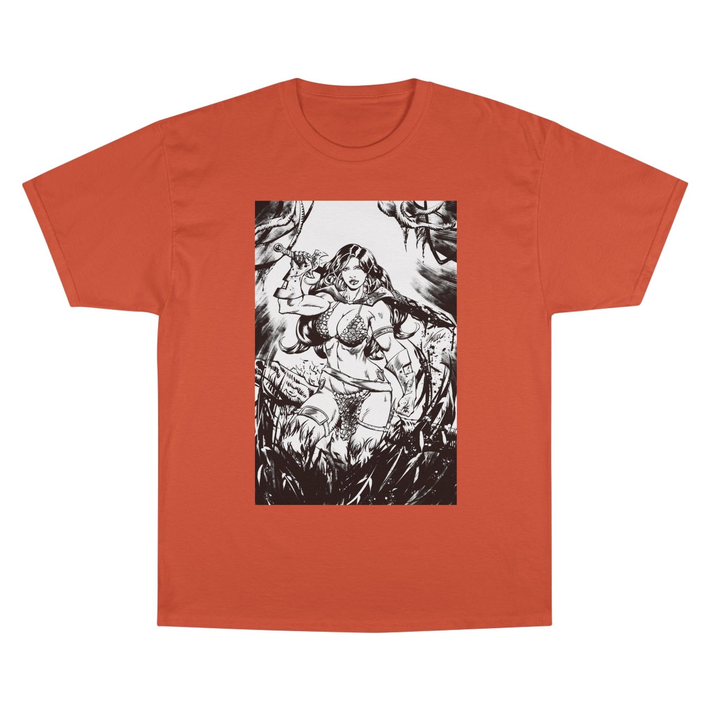 Red Sonja Sword & Sorcery Champion T-Shirt — Comic Fantasy Tee