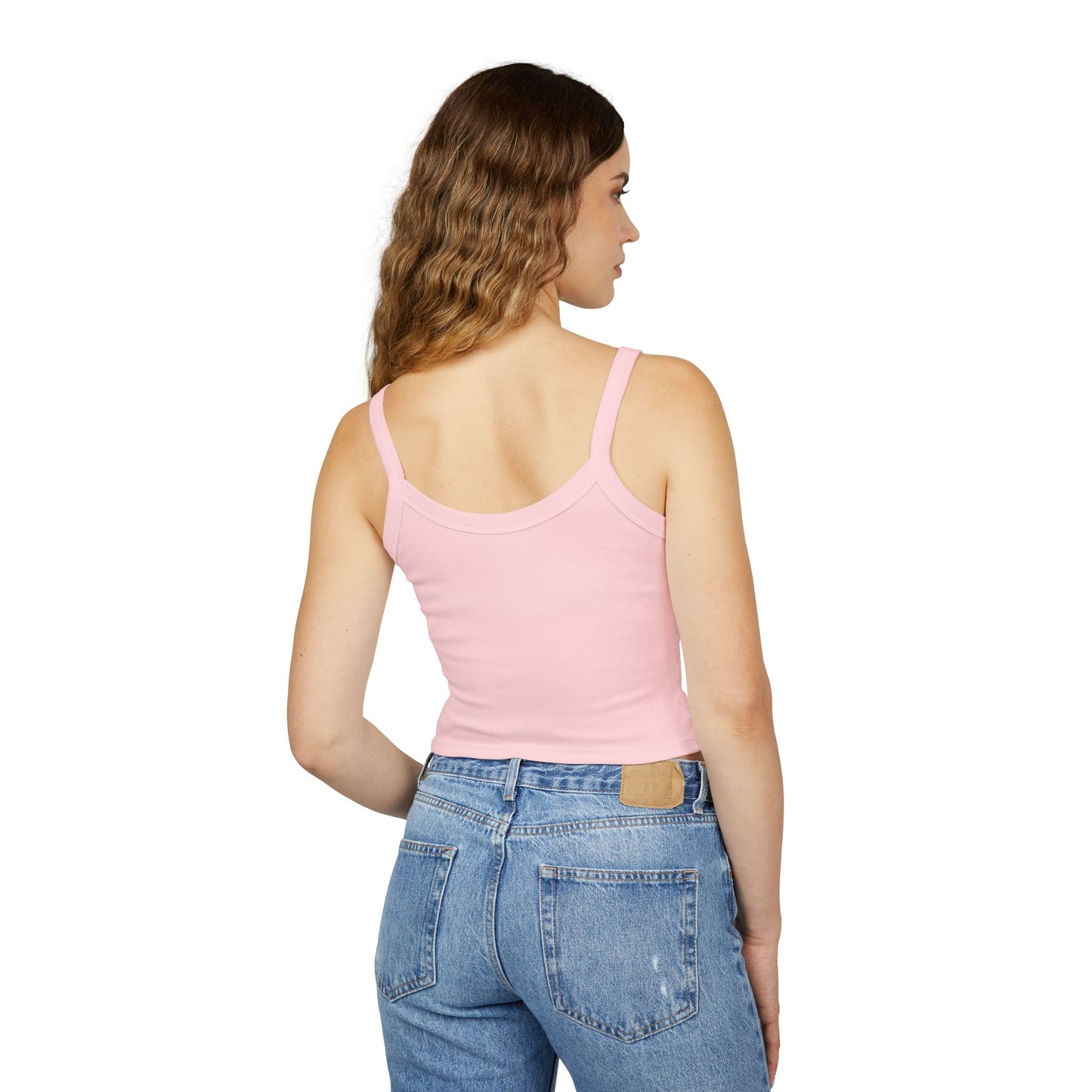 The Vessel Crop Tank Top —  Red Graphic Spaghetti Strap Tank