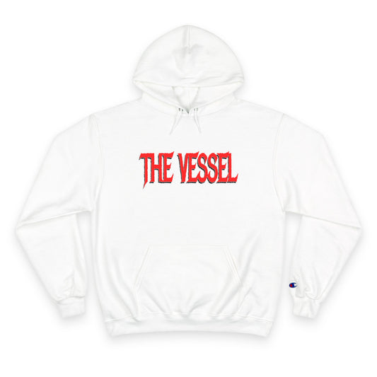 The Vessel Hoodie - Bold Red Logo Champion Pullover