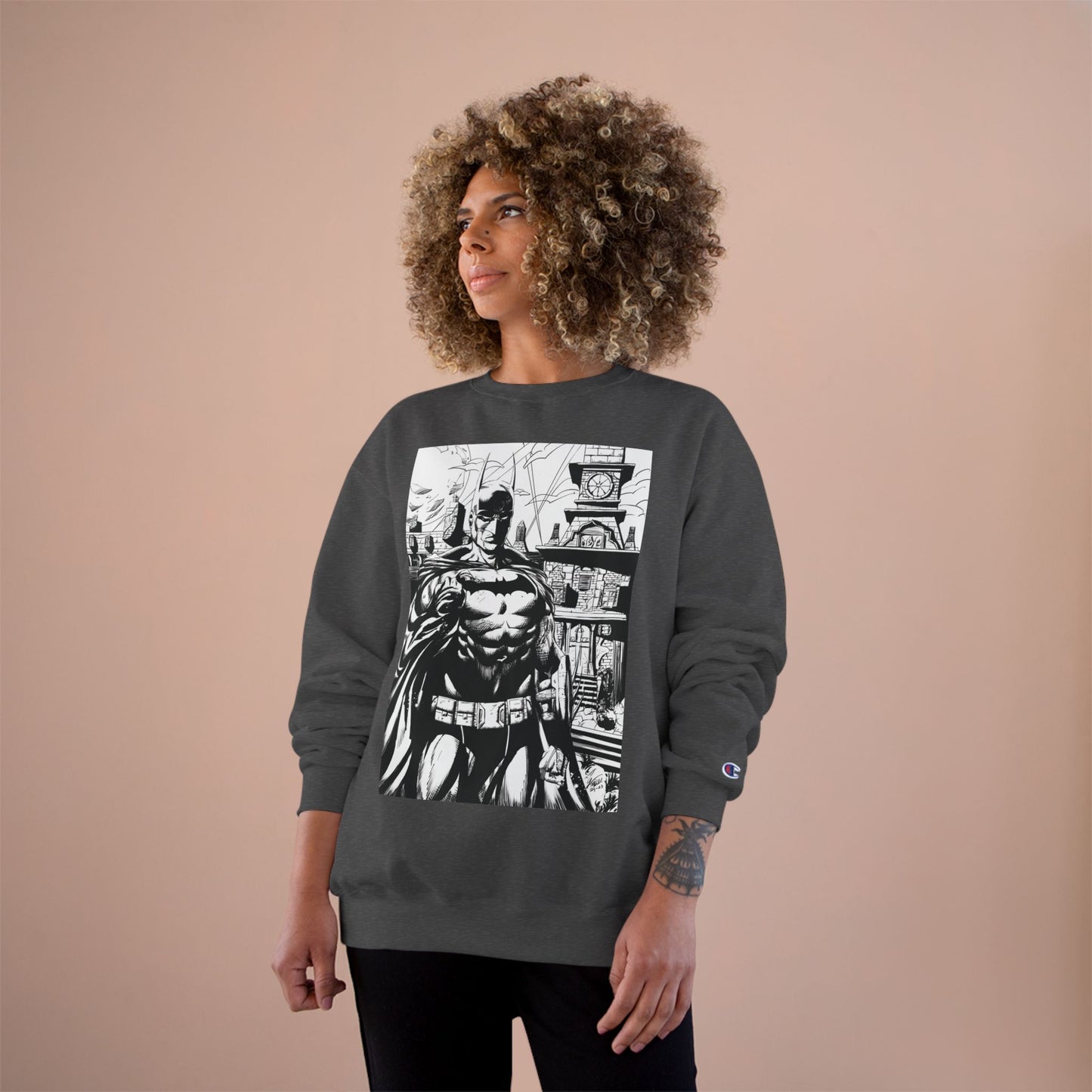 The Bat Arkham Asylum Champion Sweatshirt - Cool Comic Gaming Apparel