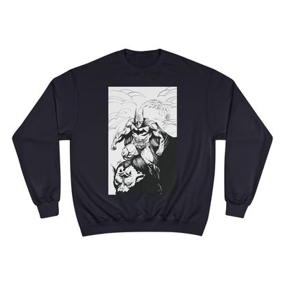 The Bat Comic Champion Sweatshirt - Cool Superhero Graphic Tee
