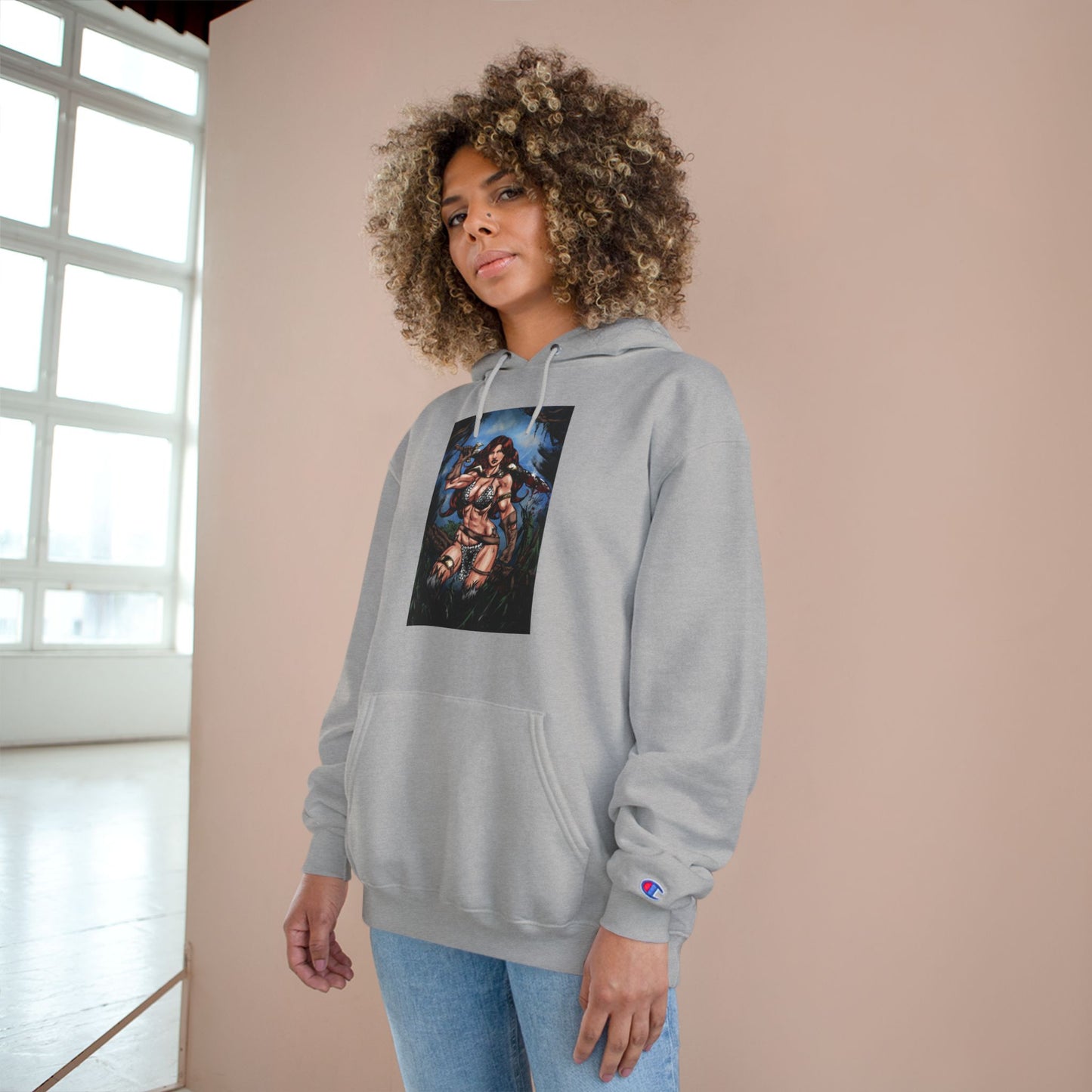 Red Sonja Champion Hoodie — Graphic Hoodie (Color)