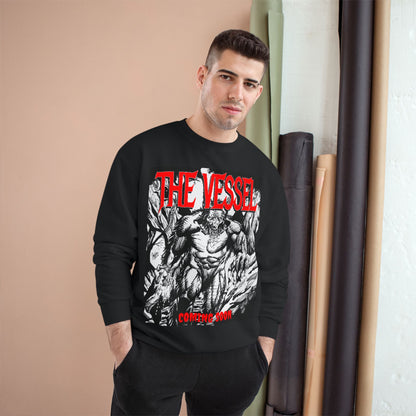 The Vessel Graphic Sweatshirt — Horror Art Crewneck with "Coming Soon" Design
