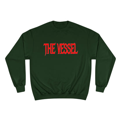 The Vessel Sweatshirt — Red Gothic Logo Crewneck