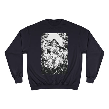 Red Sonja Champion Sweatshirt — Classic Comic Hero Crewneck
