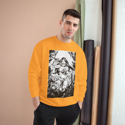 Red Sonja Champion Sweatshirt — Classic Comic Hero Crewneck