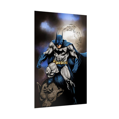 Batman Poster - Night Vigilante Moon Art Rolled Poster