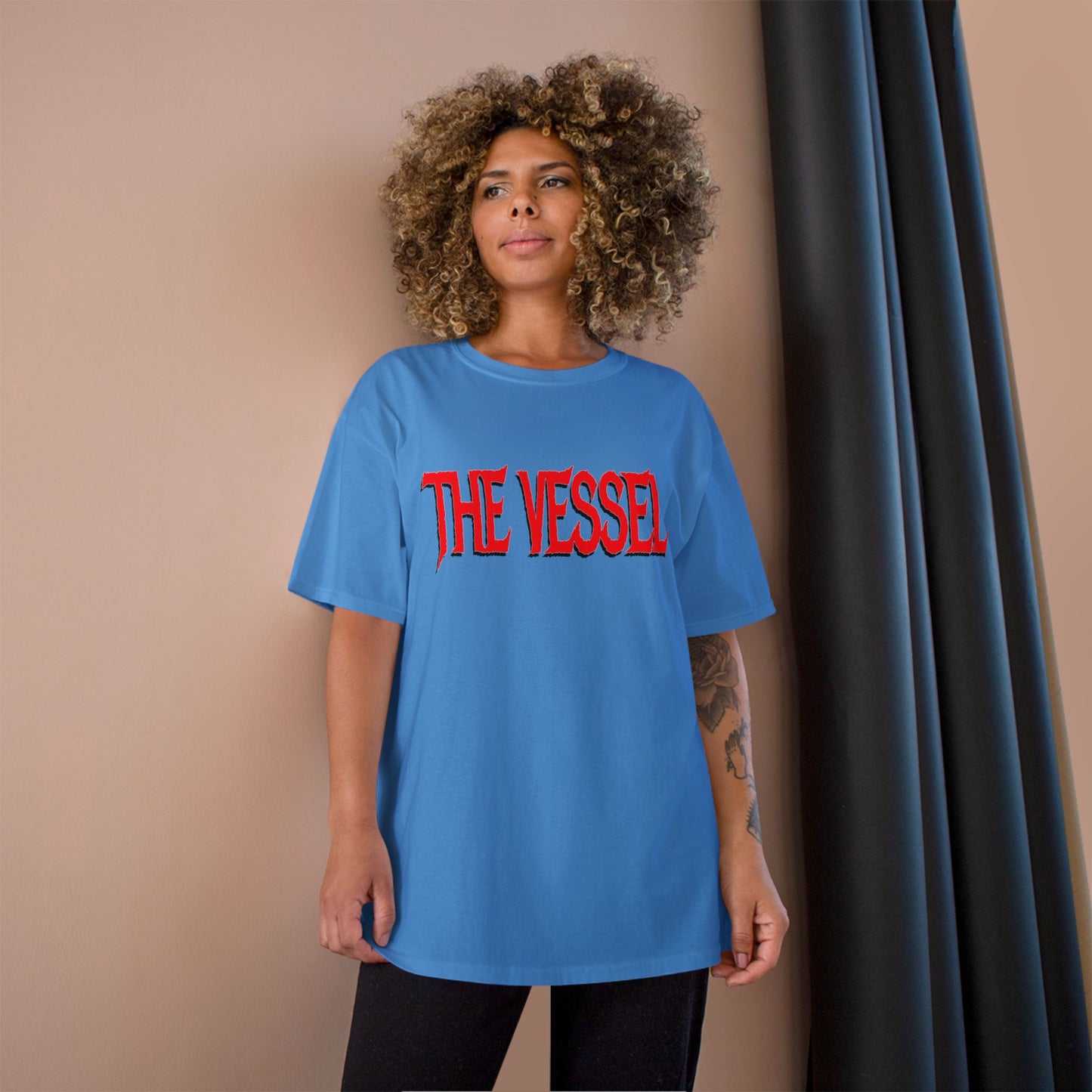 The Vessel Logo T‑Shirt — Horror Comic Back Print