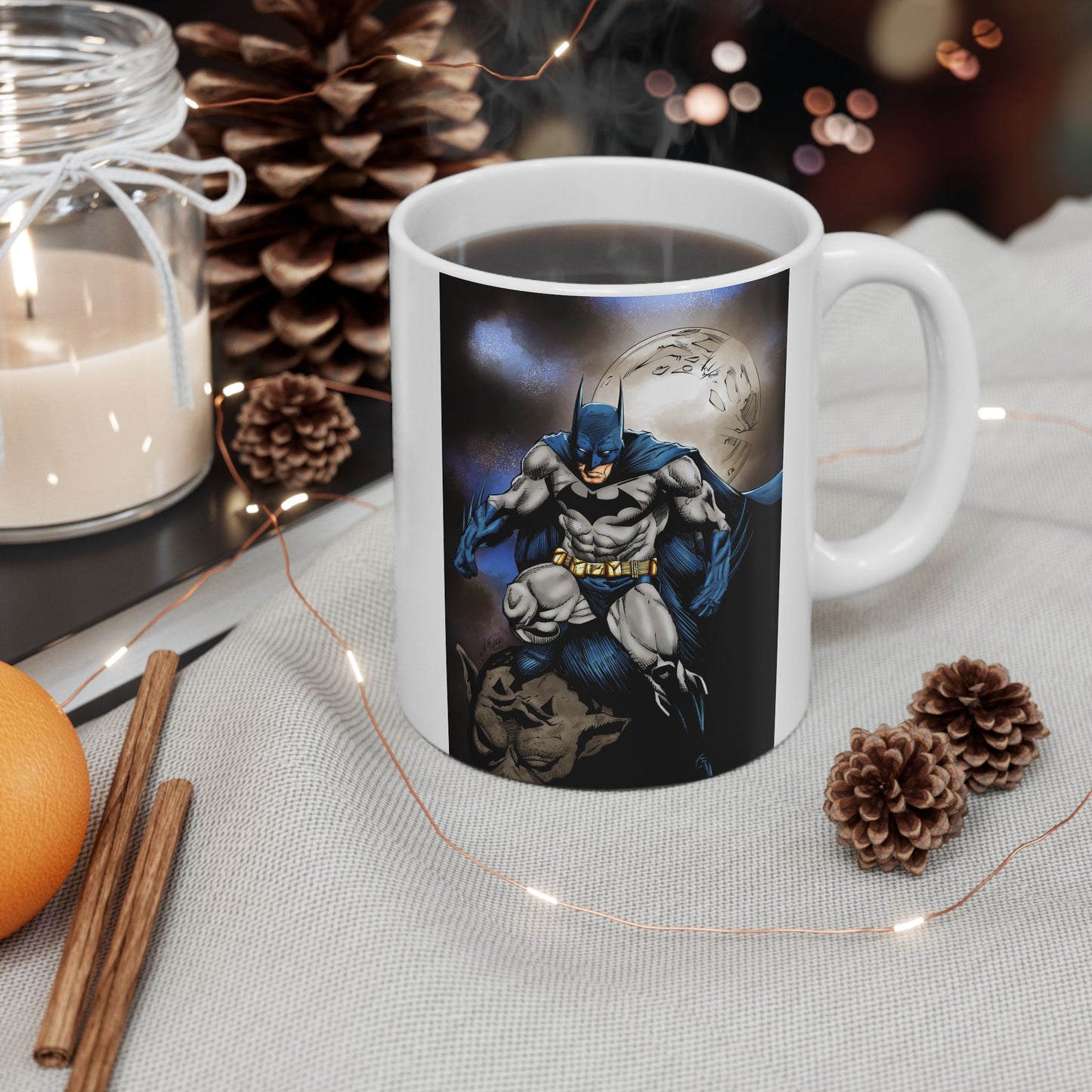 Batman Ceramic Mug — Comic Book Coffee Cup (11oz/15oz)