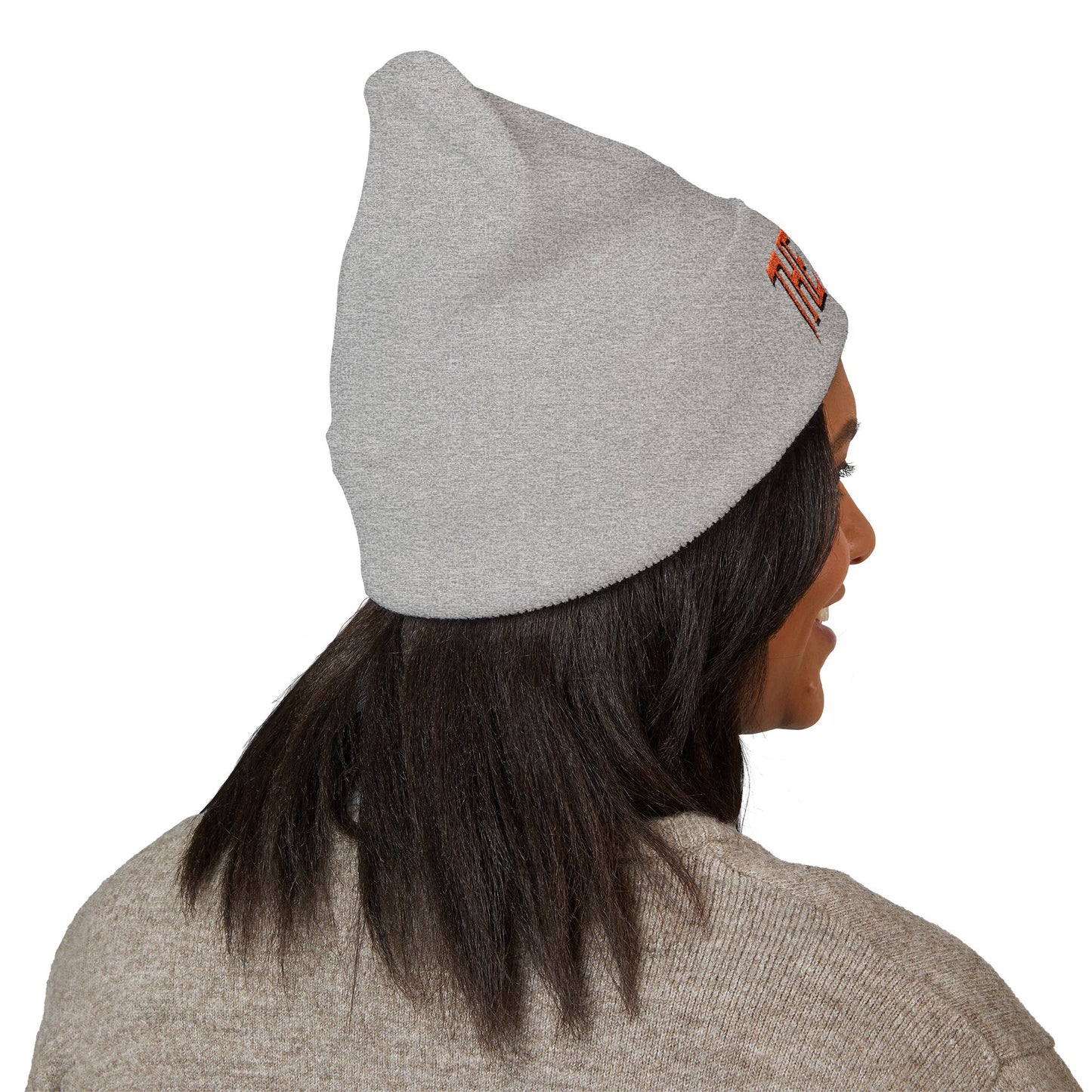 Embroidered 'THE VESSEL' Cuffed Beanie — Casual Streetwear Knit Hat