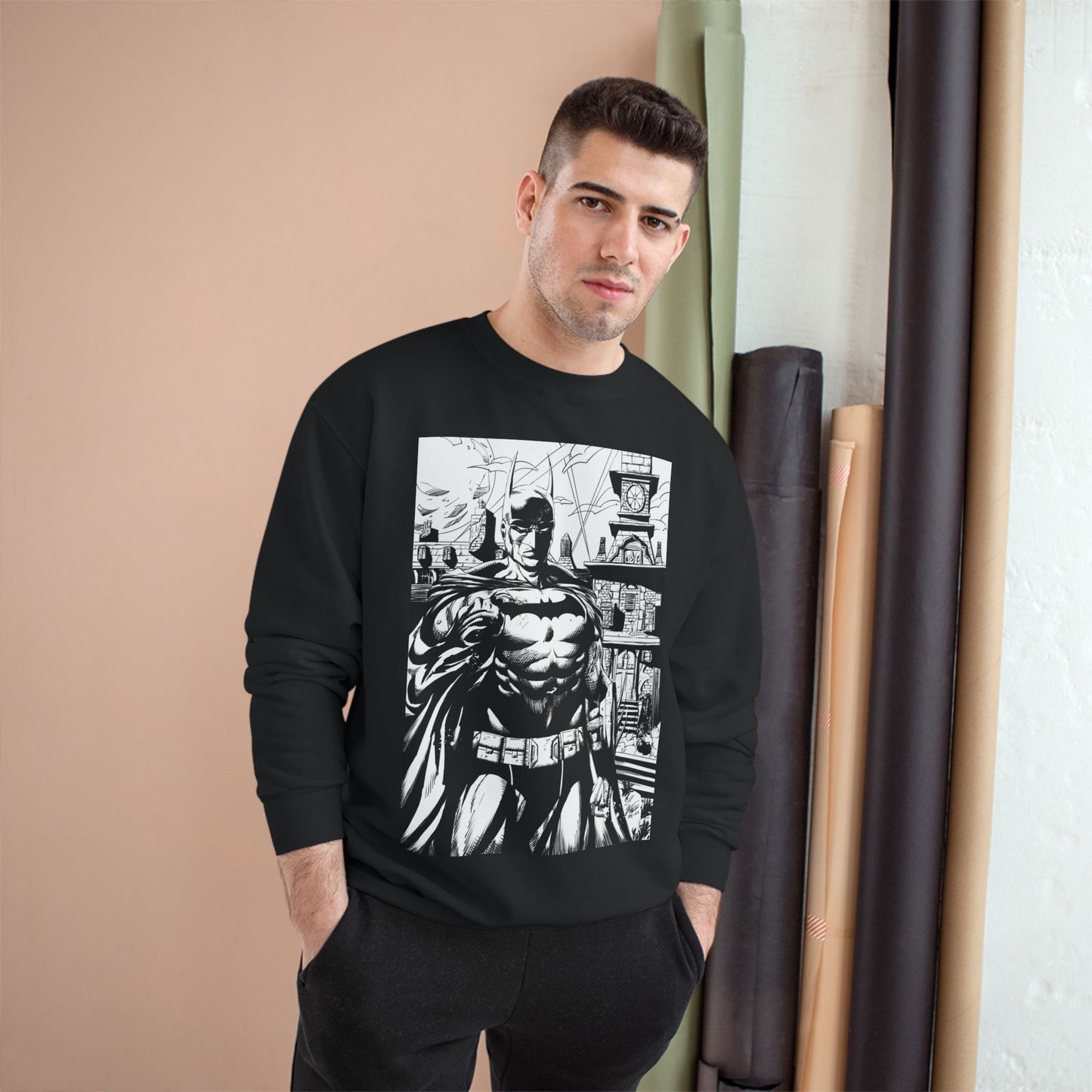The Bat Arkham Asylum Champion Sweatshirt - Cool Comic Gaming Apparel