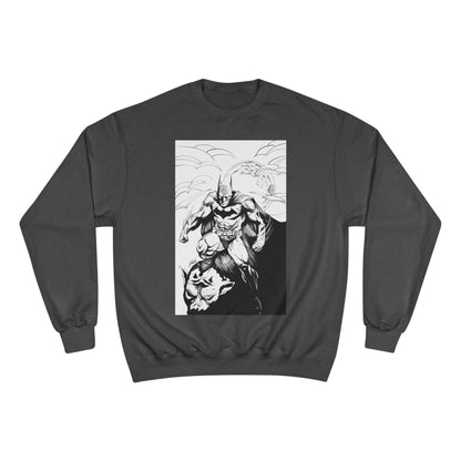 The Bat Comic Champion Sweatshirt - Cool Superhero Graphic Tee