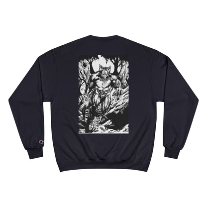 The Vessel Logo Crewneck (Red Logo, Gothic Art Back)