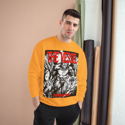The Vessel Graphic Sweatshirt — Horror Art Crewneck with "Coming Soon" Design