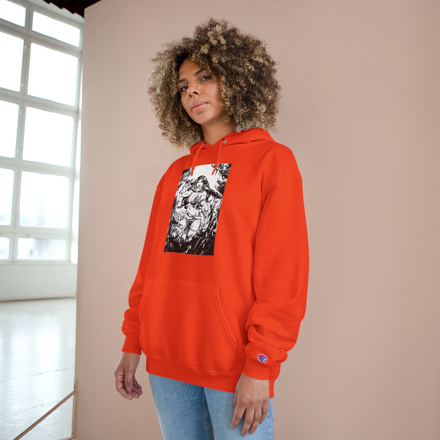 Red Sonja Champion Hoodie — Graphic Hoodie