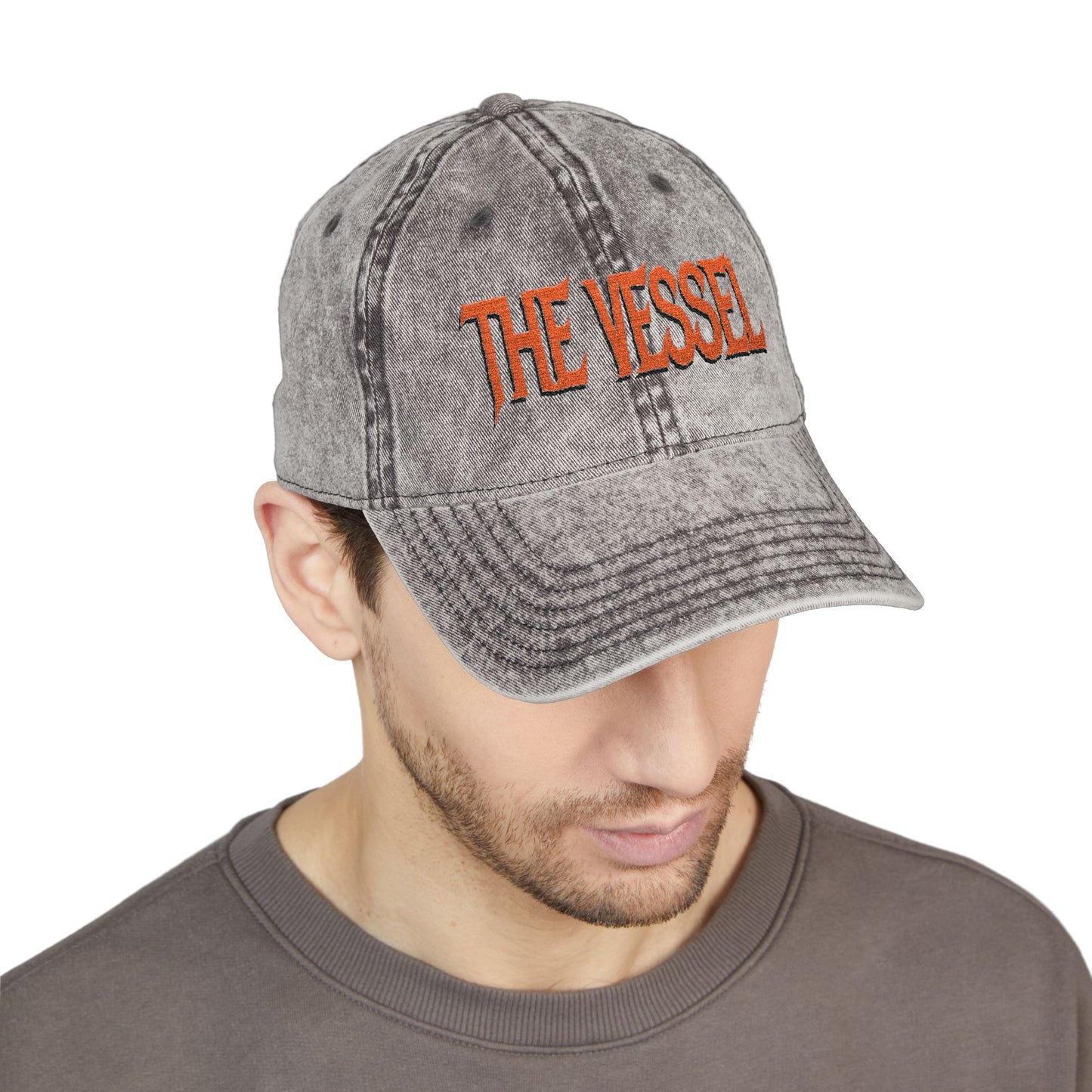 Vintage Embroidered Cap "The Vessel" – Washed Baseball Hat