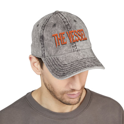Vintage Embroidered Cap "The Vessel" – Washed Baseball Hat