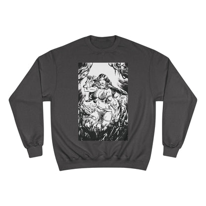 Red Sonja Champion Sweatshirt — Classic Comic Hero Crewneck