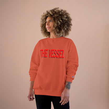 The Vessel Sweatshirt — Red Gothic Logo Crewneck
