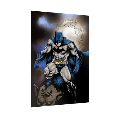 Batman Poster - Night Vigilante Moon Art Rolled Poster