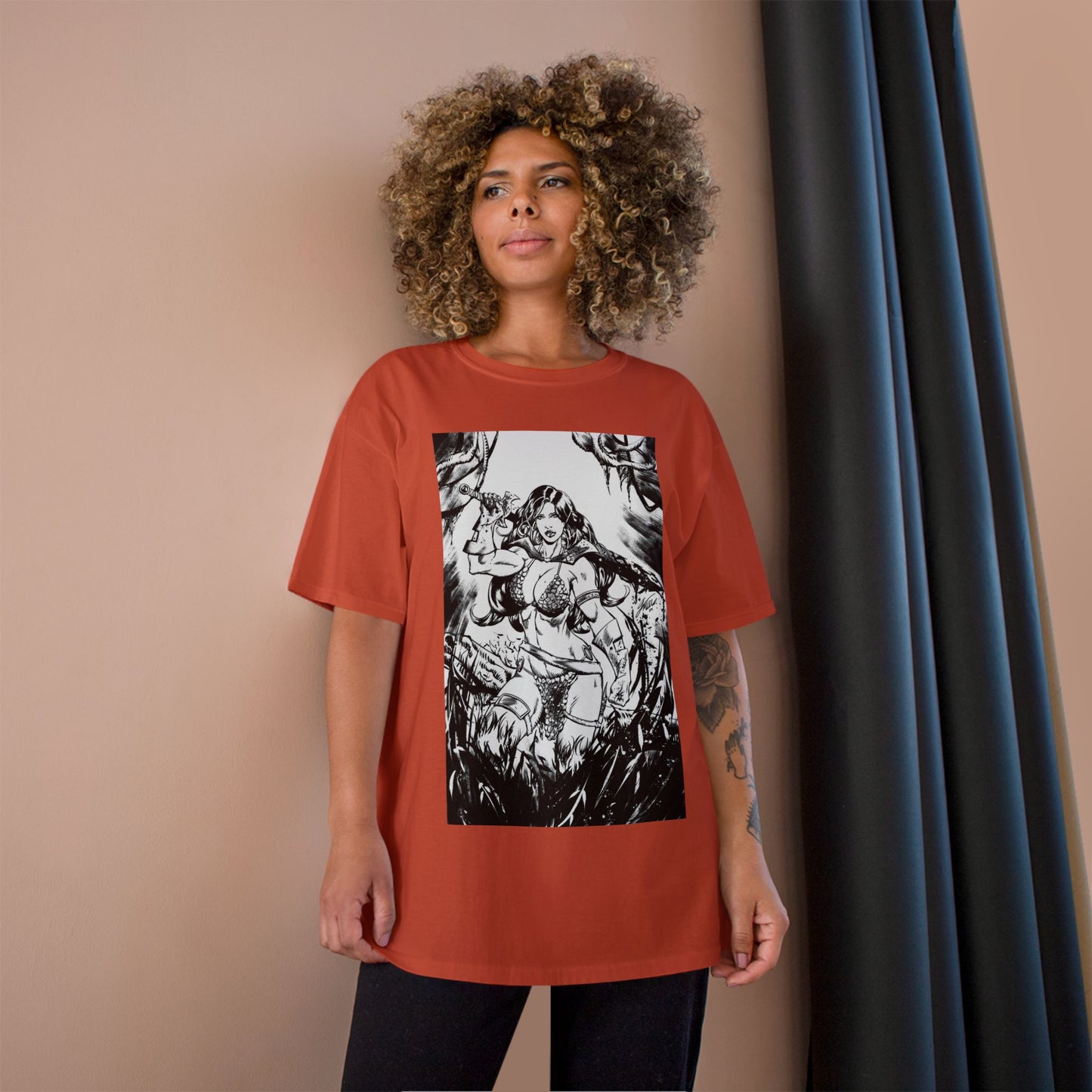 Red Sonja Sword & Sorcery Champion T-Shirt — Comic Fantasy Tee
