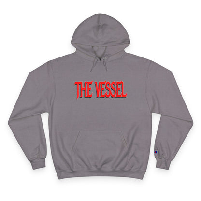 The Vessel Hoodie - Bold Red Logo Champion Pullover