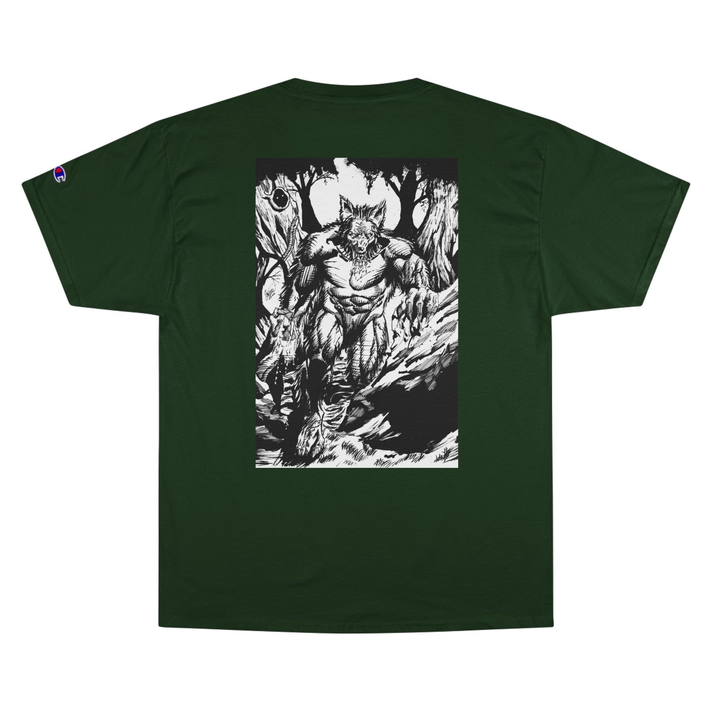 The Vessel Logo T‑Shirt — Horror Comic Back Print