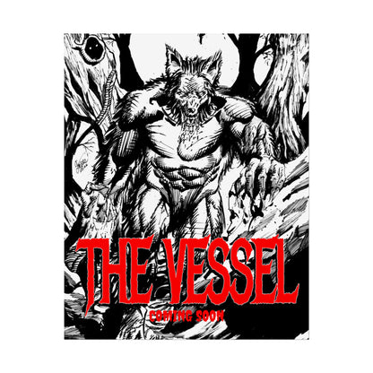 Rolled Poster — "THE VESSEL" Horror Art Print (Werewolf Illustration)