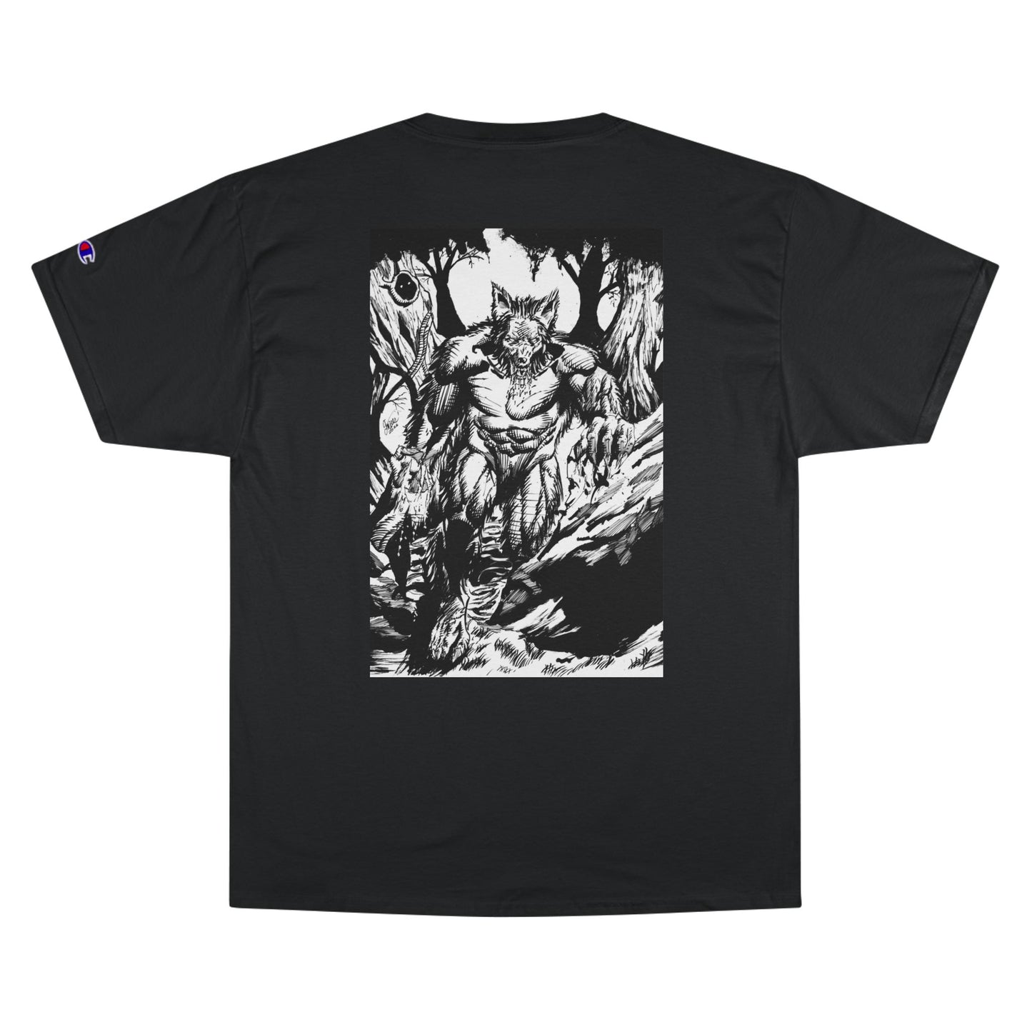 The Vessel Logo T‑Shirt — Horror Comic Back Print