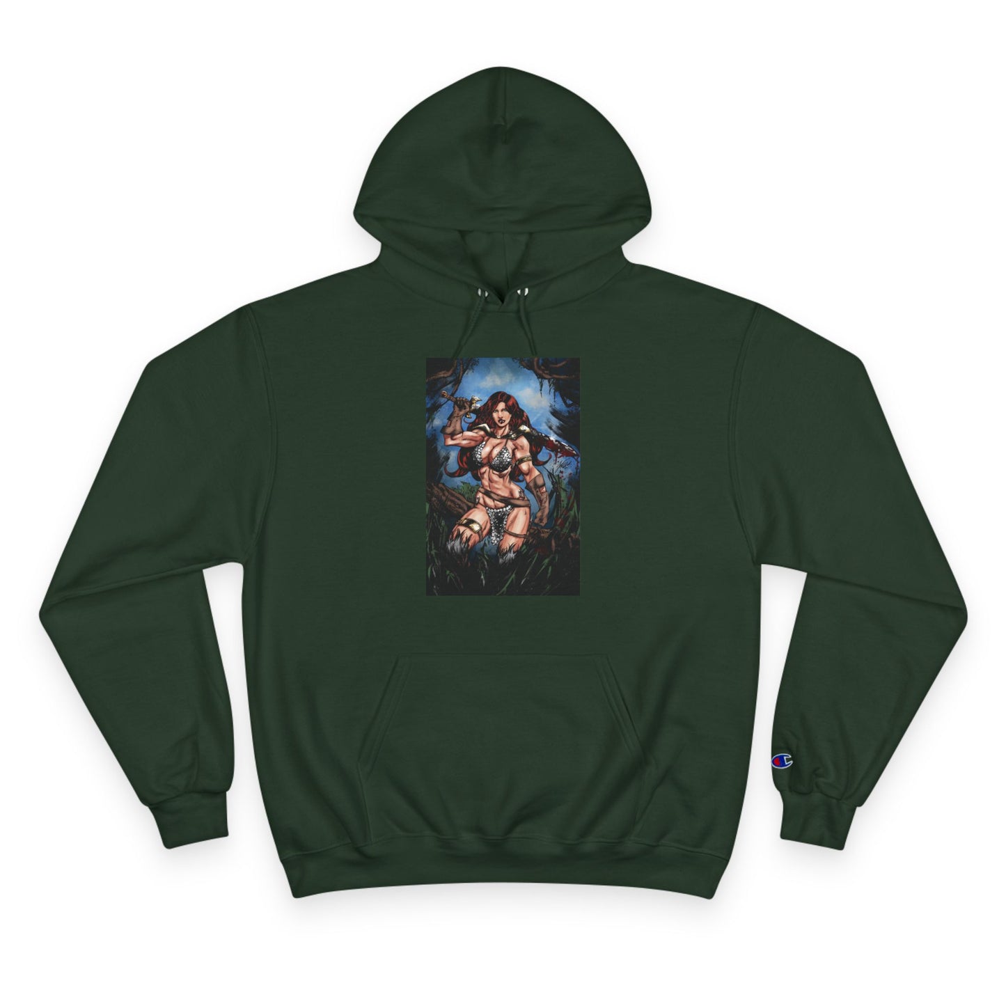 Red Sonja Champion Hoodie — Graphic Hoodie (Color)