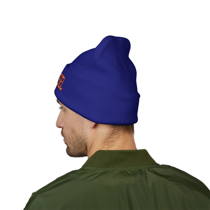 Embroidered 'THE VESSEL' Cuffed Beanie — Casual Streetwear Knit Hat