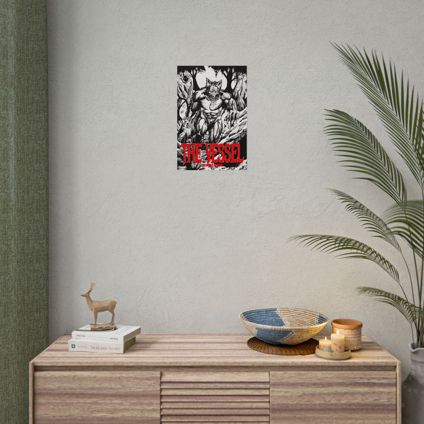 Rolled Poster — "THE VESSEL" Horror Art Print (Werewolf Illustration)
