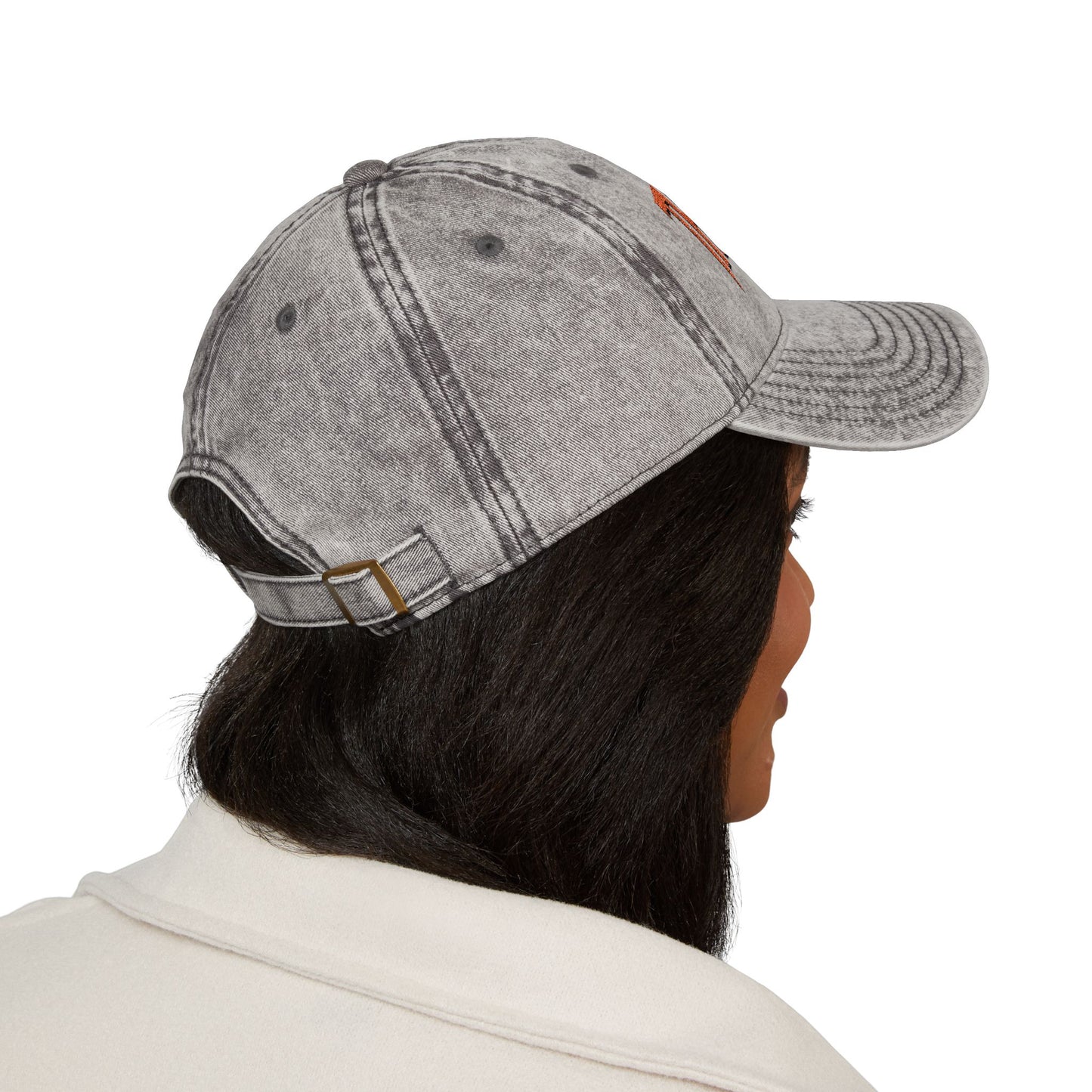 Vintage Embroidered Cap "The Vessel" – Washed Baseball Hat