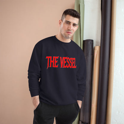 The Vessel Sweatshirt — Red Gothic Logo Crewneck