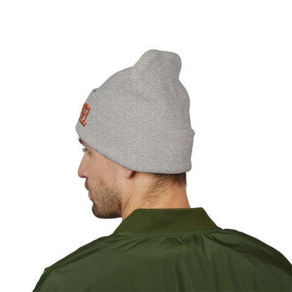 Embroidered 'THE VESSEL' Cuffed Beanie — Casual Streetwear Knit Hat