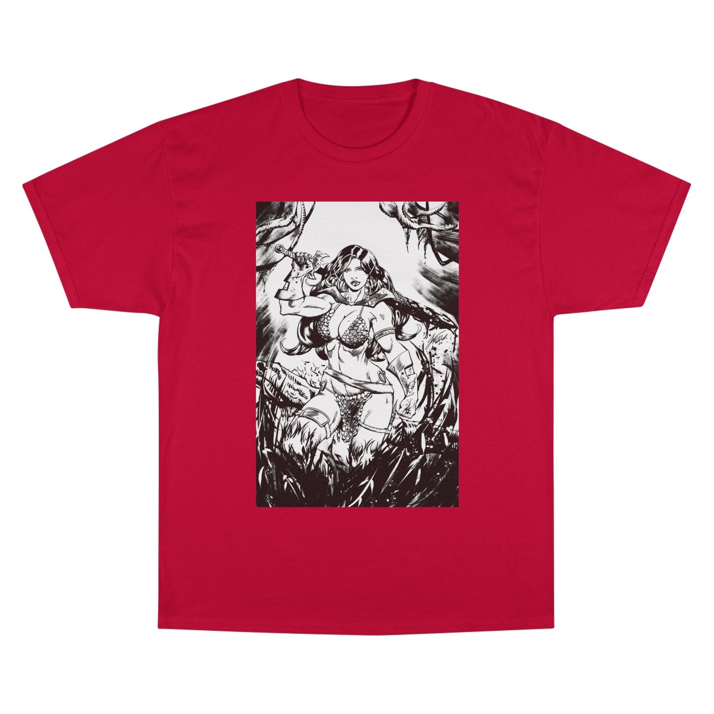 Red Sonja Sword & Sorcery Champion T-Shirt — Comic Fantasy Tee