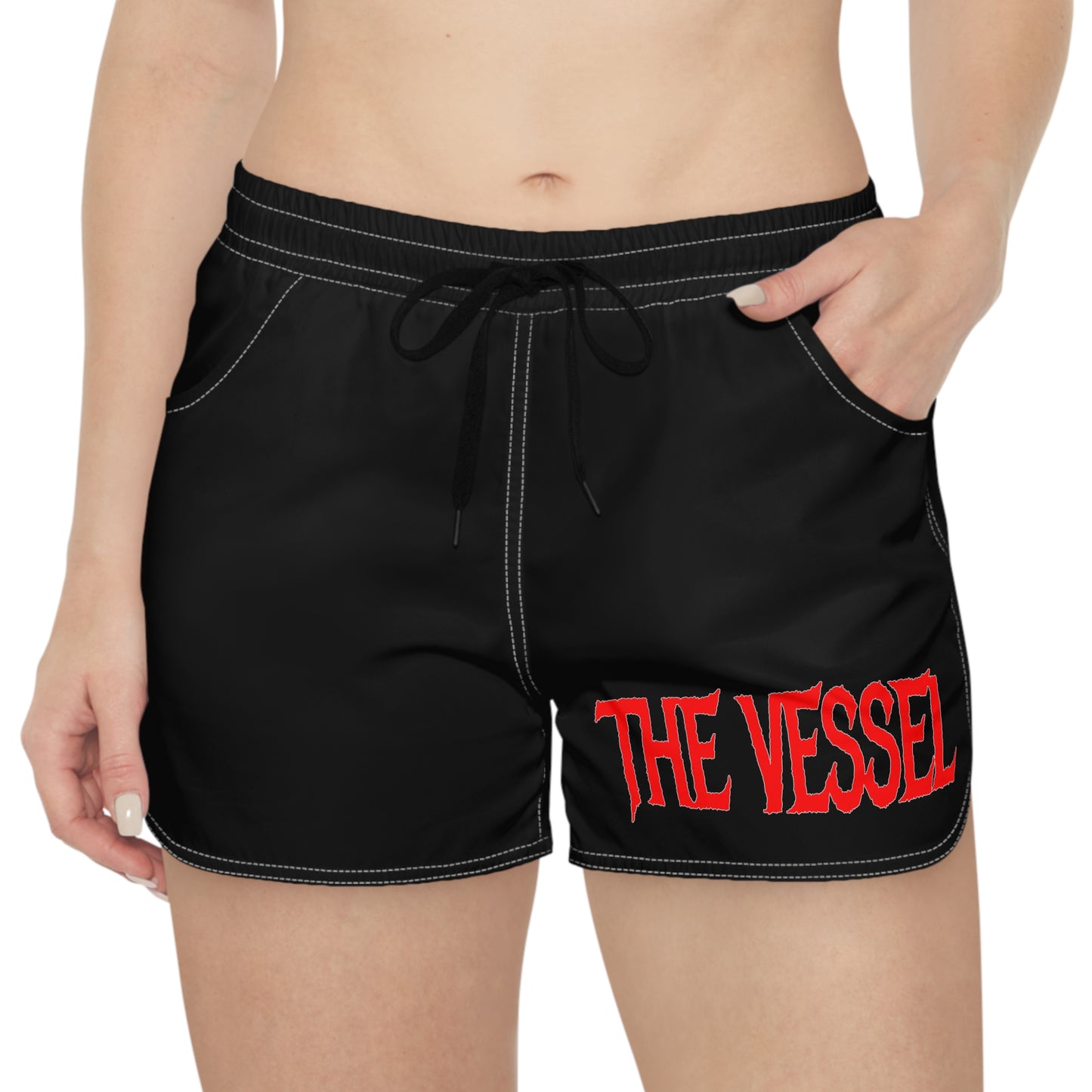 The Vessel Women's Athletic Shorts — Black Casual Lounge & Workout Shorts