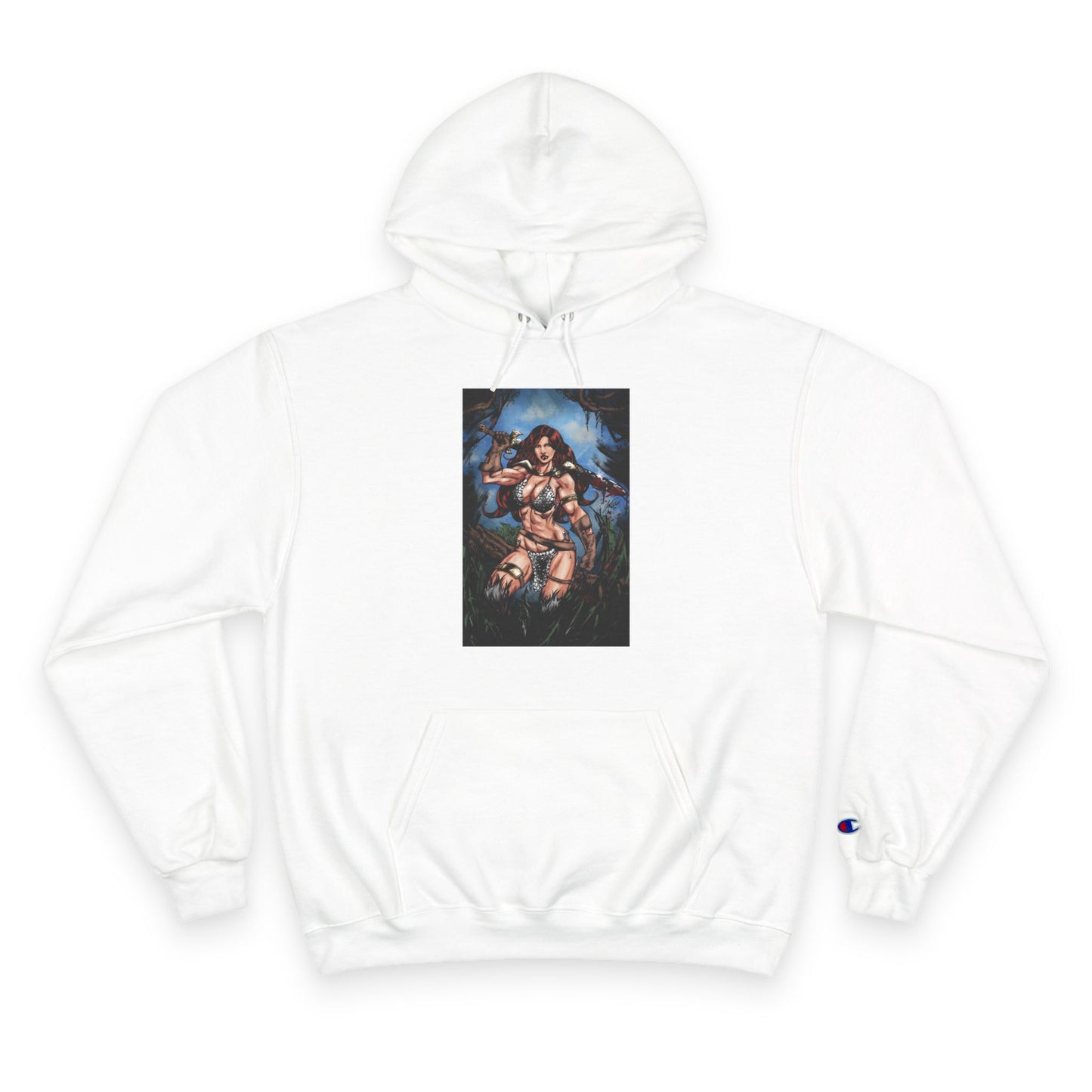 Red Sonja Champion Hoodie — Graphic Hoodie (Color)