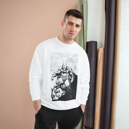 The Bat Comic Champion Sweatshirt - Cool Superhero Graphic Tee