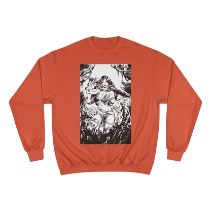 Red Sonja Champion Sweatshirt — Classic Comic Hero Crewneck
