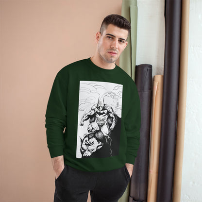 The Bat Comic Champion Sweatshirt - Cool Superhero Graphic Tee