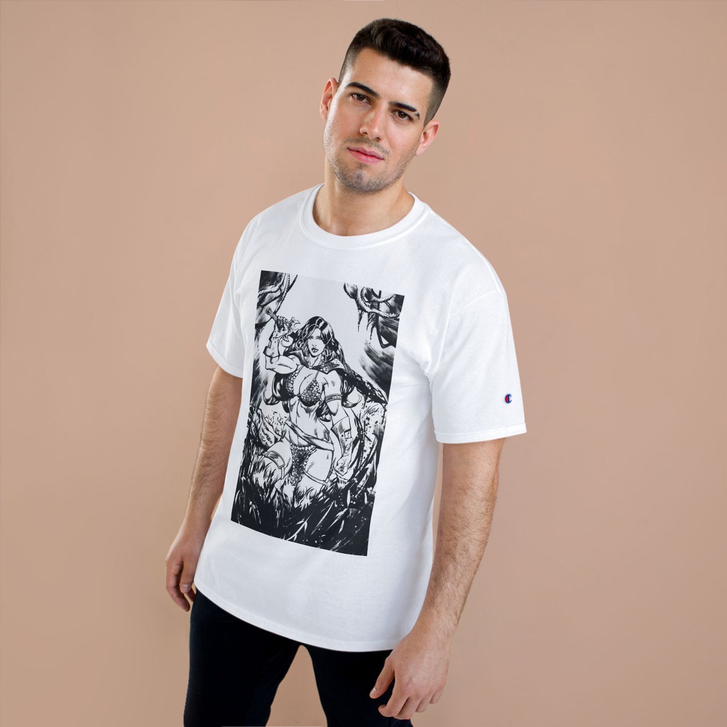 Red Sonja Sword & Sorcery Champion T-Shirt — Comic Fantasy Tee