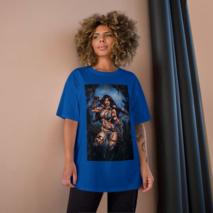 Red Sonja Sword & Sorcery Champion T-Shirt — Comic Fantasy Tee (Color)