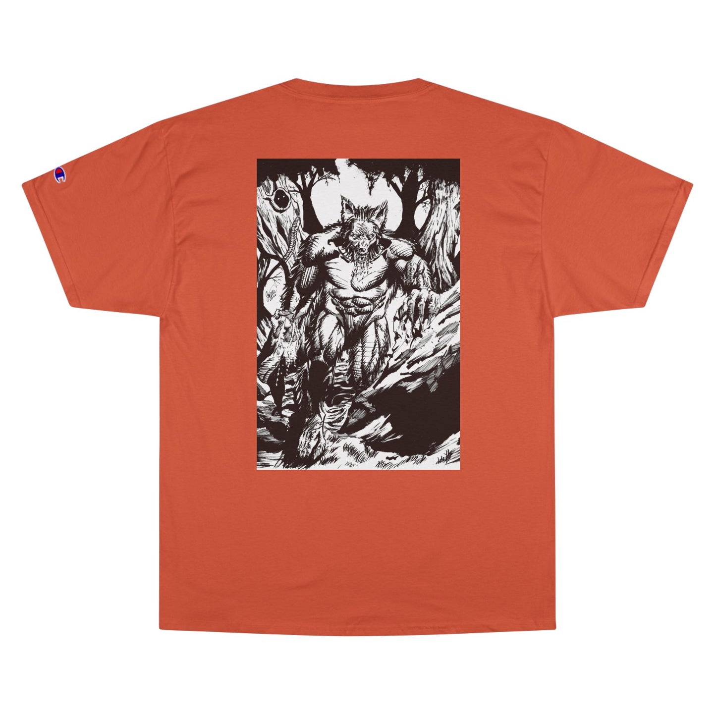 The Vessel Logo T‑Shirt — Horror Comic Back Print