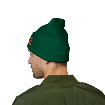 Embroidered 'THE VESSEL' Cuffed Beanie — Casual Streetwear Knit Hat